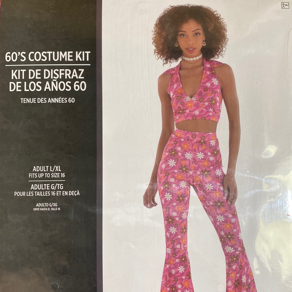 Floral Pink Women's Costume Set